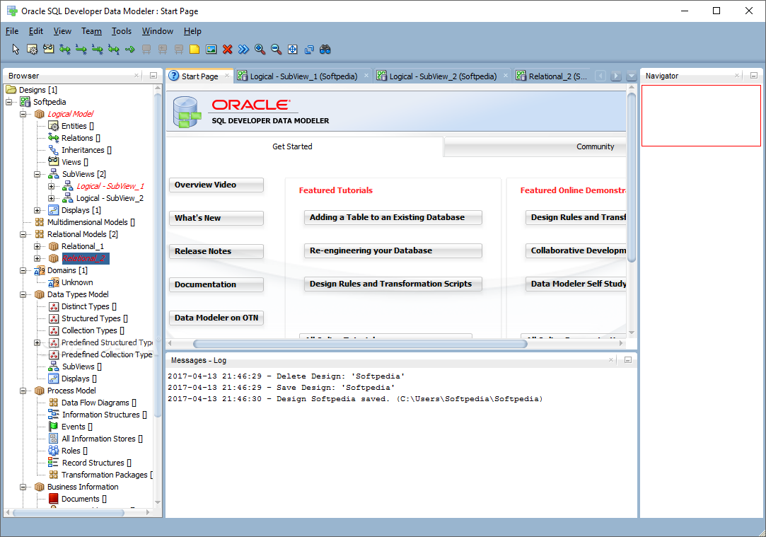 Oracle data modeler free